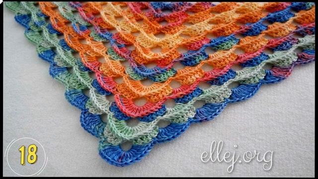 ? Шали, бактусы, косынки крючком ? 30 узоров крючков со схемами ? Ellej смотреть онлайн