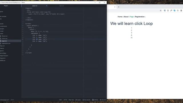 Vue js 2 Tutorials for Beginners in Hindi #5 List Rendering | v-for loop in Vue.js смотреть онлайн