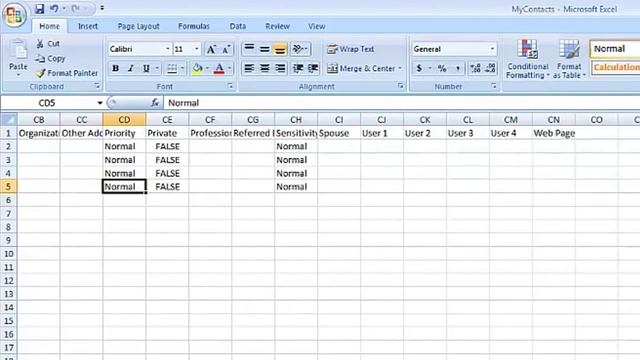 Outlook 2007 - How To Export and Import Address Book Contacts To A CSV File смотреть онлайн
