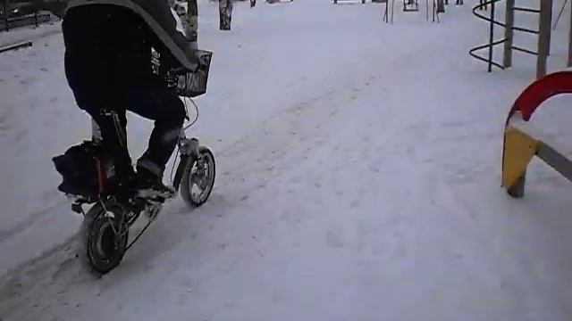 Электровелосипед по снегу2 смотреть онлайн