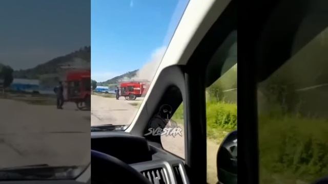 Пожар в магазине в Благовещенском районе смотреть онлайн