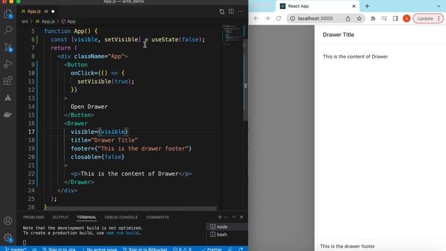 How to Use Ant Design Drawer Component in ReactJS | Ant Design React Drawer Tutorial смотреть онлайн