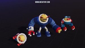 www.Meshtint.com | Alien Pew Galaxy Evolution Pack Cute Series | Animation Preview