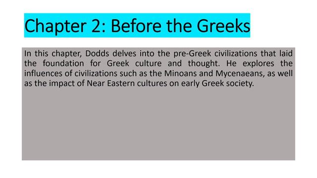 THE GREEKS AND THE IRRATIONAL||E.R.DODDS||Chapter I, II, VIII||Detailed summary in Hindi смотреть онлайн