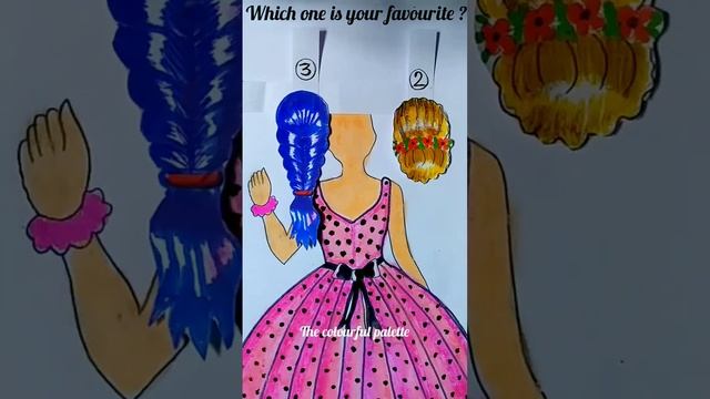 which one is your favourite hairstyle/#creativeart/#satisfying/#viral/#shorts смотреть онлайн