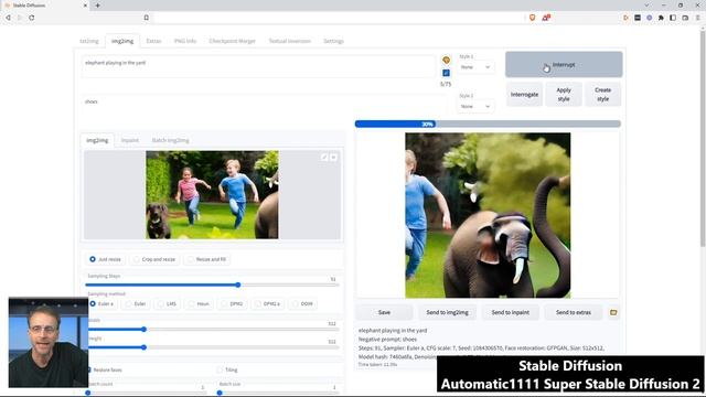 Easy Outpainting with Stable Diffusion (Automatic1111) смотреть онлайн