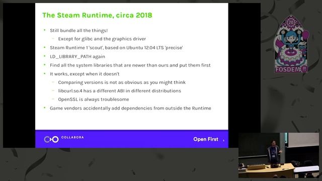 Containers and Steam: Putting games under pressure | FOSDEM 2020 смотреть онлайн