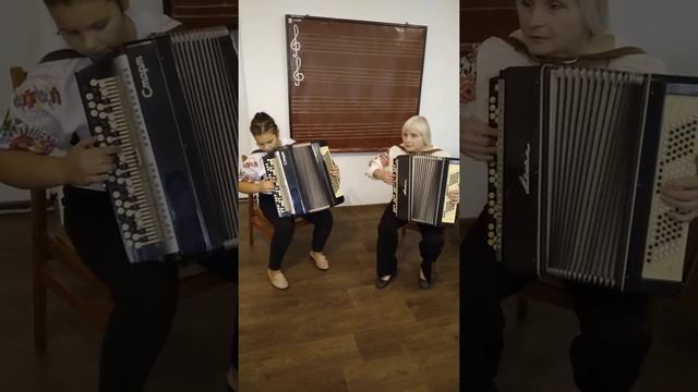 Дует баяністів.Розвозчик Дарина та Бабенко Наталія. Сонце низенько укр.нар.пісня смотреть онлайн