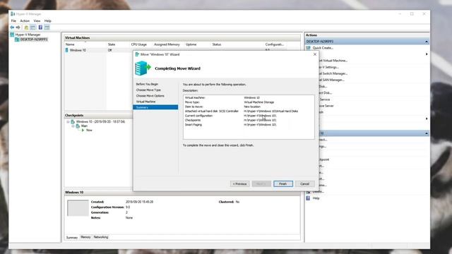 How to: Move Hyper-V VM to another local folder смотреть онлайн