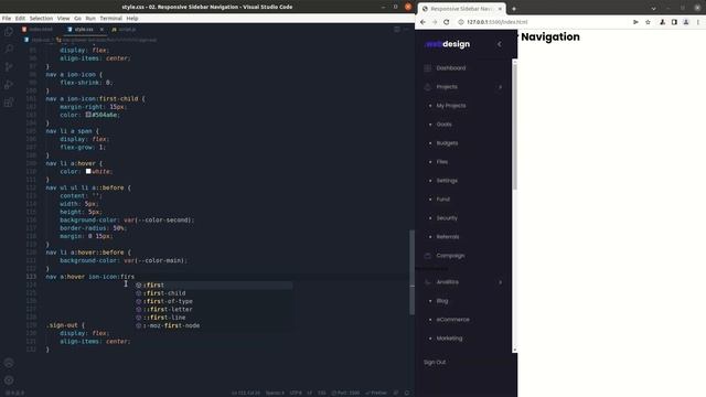 Sidebar Menu HTML CSS JS :: Clean and Flat Design смотреть онлайн