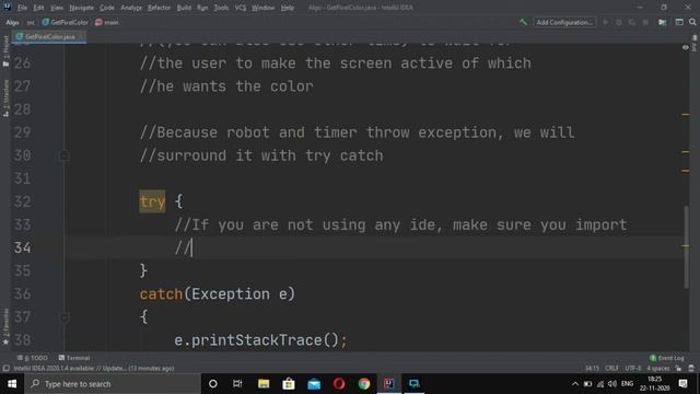 (Java) How to get the Color of any pixel of the screen in java? | Java | RajeeRim смотреть онлайн
