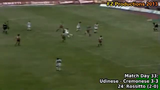 Serie A 1993-1994, day 33 Udinese - Cremonese 3-3 (Rossitto goal) смотреть онлайн