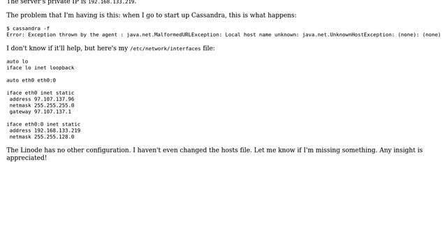 DevOps & SysAdmins: Cassandra on Linode: Dark magic isn't working смотреть онлайн