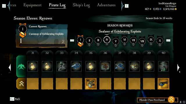 Sea Of Thieves - All 100 Rewards for Season 11 & Plunder Pass - No Commentary смотреть онлайн
