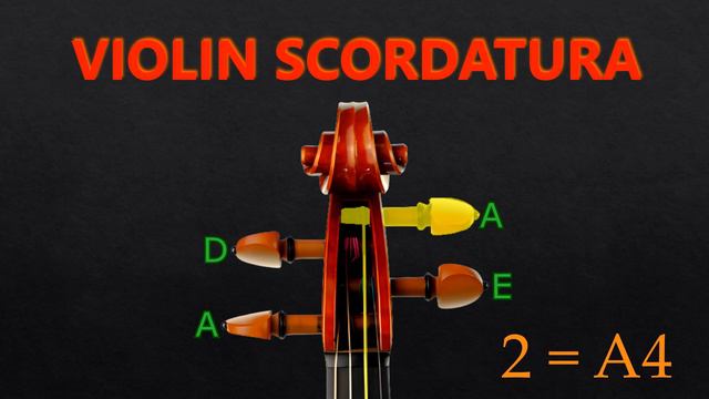 Violin Tuner - ADAE Scordatura Tuning (Pizzicato) (A=440) смотреть онлайн