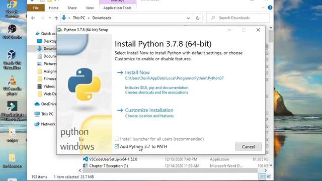HOW I INSTALL PYTHON AND VISUAL STUDIO CODE IN WINDOW 10 || PYTHON 1ST PROGRAM WITH OUTPUT || TSkul смотреть онлайн