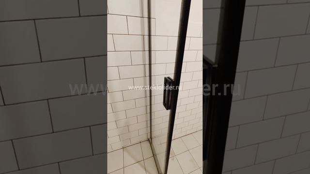 Раздвижная угловая душевая перегородка, г.Москва, Дмитровский проезд смотреть онлайн