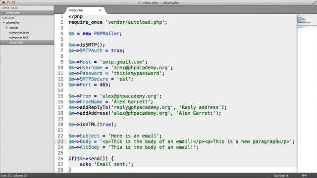 Send Email With PHPMailer: HTML Email (Part 4/5) смотреть онлайн