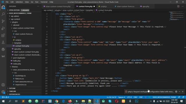 127 Custom Plugin development woocommerce wordpress | Showing error, empty, and success message смотреть онлайн