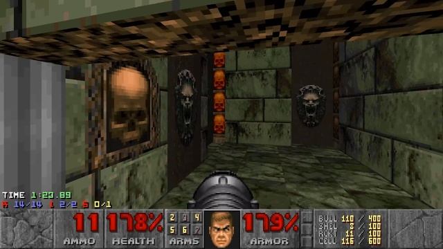 Doom - E2M9: Fortress of Mystery (Nightmare! 100% Secrets + Items) смотреть онлайн