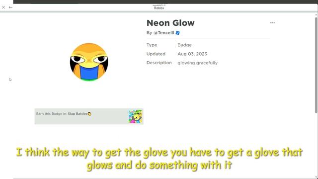 New Secret Neon Glow Badge In Slap Battles! (possible prediction смотреть онлайн