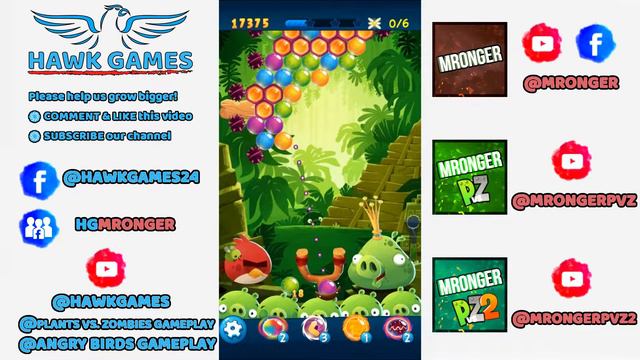 Angry Birds Stella POP Bubble Shooter Level 185 - Walkthrough, No Boosters смотреть онлайн