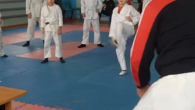 Спортивное каратэ, аттестация на желтый пояс смотреть онлайн