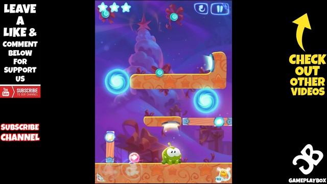 Cut The Rope: Magiс - Snowy Hills (By ZeptoLab) - 3 Star Walkthrough