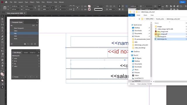 How to do Data Merge in Adobe InDesign using Urdu Text/Images - (Urdu/Hindi) смотреть онлайн