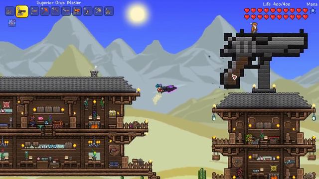 Terraria 1.3.3 ONYX BLASTER | New Weapon | Hardmode | New Items | PC Update смотреть онлайн