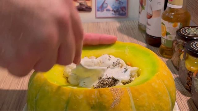 Крутой рецепт тыквы с мясом. Рецепт в описании. смотреть онлайн