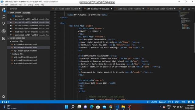 act1 mod2 ise101 rwa html смотреть онлайн