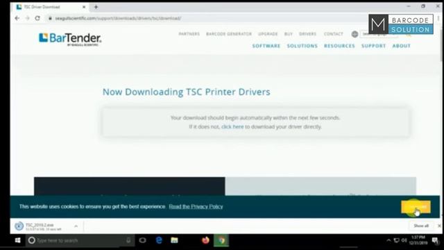 TSC TA-210 Driver Installation Printer Driver