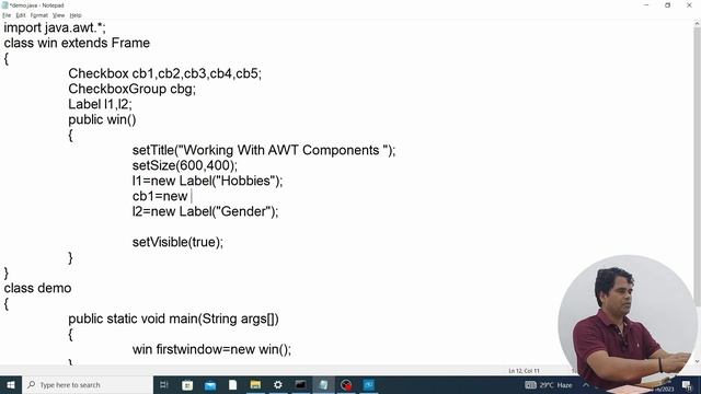 EP-47: (Java Tutorial) : Checkbox and Radio Button in Java (AWT Components) смотреть онлайн