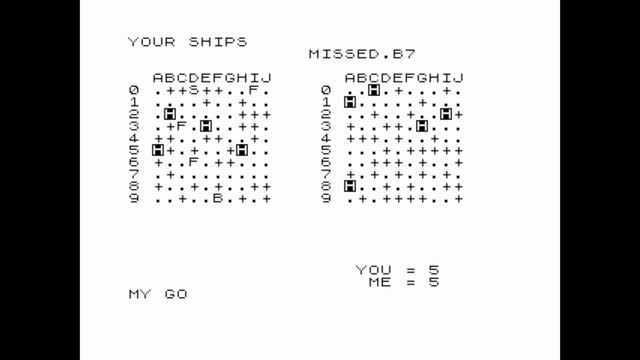 Battleships (Sinclair User) for the ZX81 смотреть онлайн