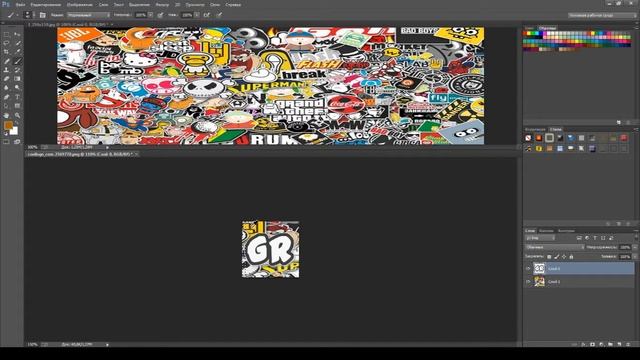 Как сделать значок для канала на ютуб в Photoshop CC ? смотреть онлайн