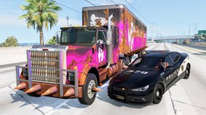 Сумасшедшие полицейские погони #154 - Автокатастрофы за рулем BeamNG