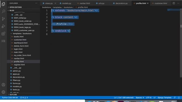 23 Django Python | Authentication System User Profile смотреть онлайн