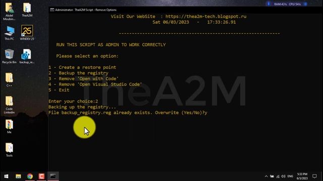 Remove "Open with Visual Studio" from Folder Context Menu in Windows Explorer смотреть онлайн