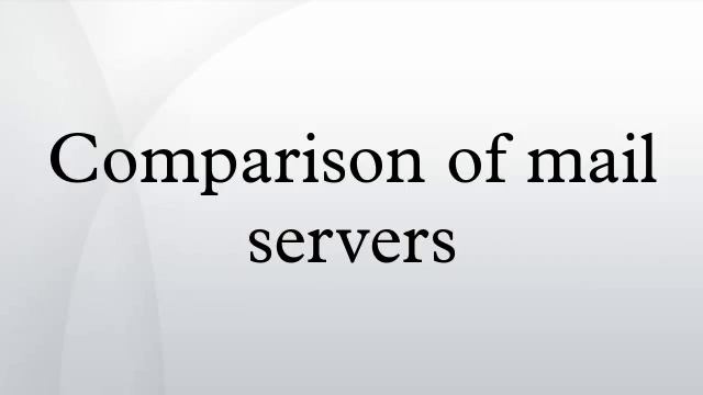 Comparison of mail servers смотреть онлайн