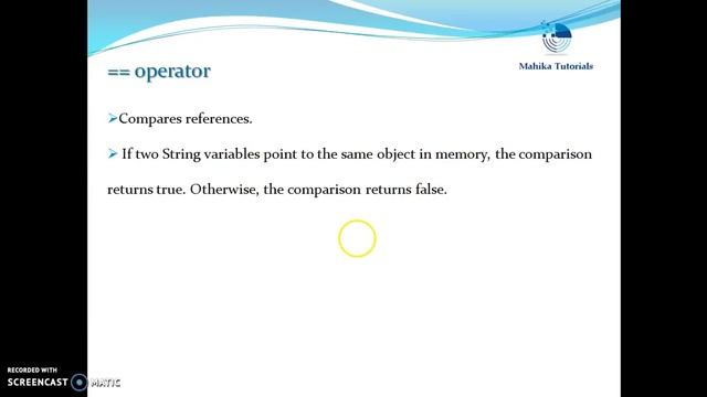 Core Java 81 -String Comparison смотреть онлайн