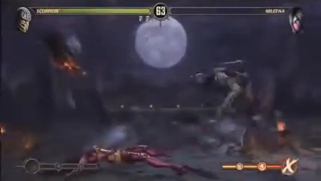 Mortal Kombat 9 HD Scorpion X Ray Finishing Move Game Play смотреть онлайн