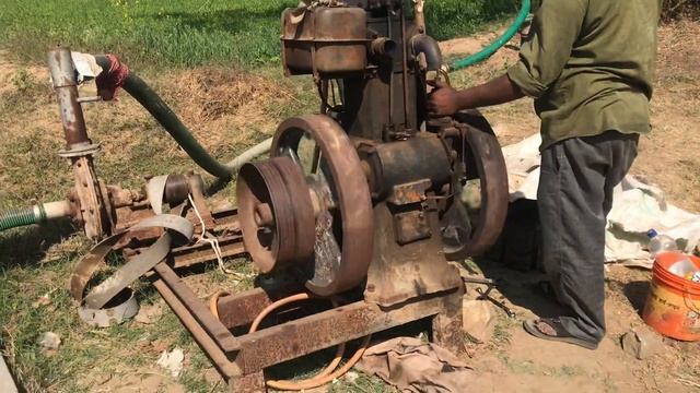 Lister 10hp start by hand | 8hp 10hp | Field Marshal | Diesel Engine Machine | Lister Junior Engin смотреть онлайн