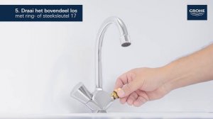 Замена керамического вентиля GROHE 45346000 замена кран буксы.mp4