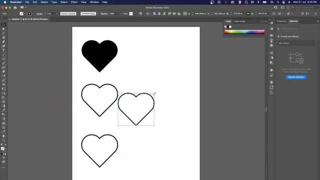 How to create vector icon using #adobe illustrator | #Heart #Icon смотреть онлайн