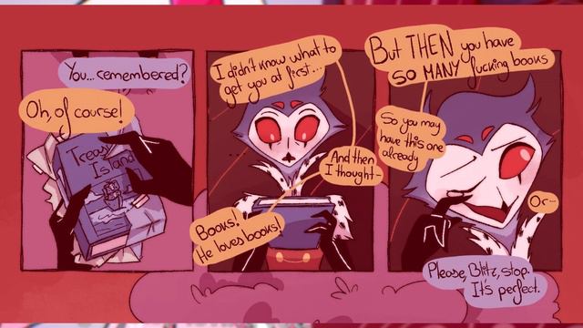 😁Блиц удивил Столаса💕 Убуханная ЛУНА💀 Озвучка комиксов Helluva boss | Адский босс by Ankstar смотреть онлайн