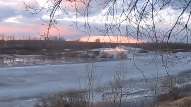 Ледоход на реке ГЛУШИЦЕ в селе БРОННИЦА. Автор видео Ксения РОРМОЗЕР. смотреть онлайн