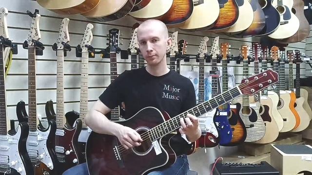 Электроакустическая гитара Naranda DG220CE WRS смотреть онлайн