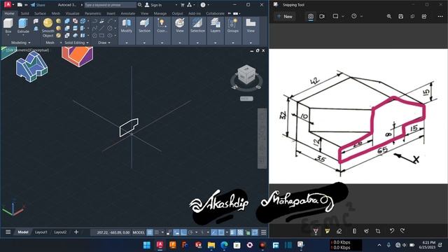 Ex 8 || autocad 3D || chapter 4 смотреть онлайн